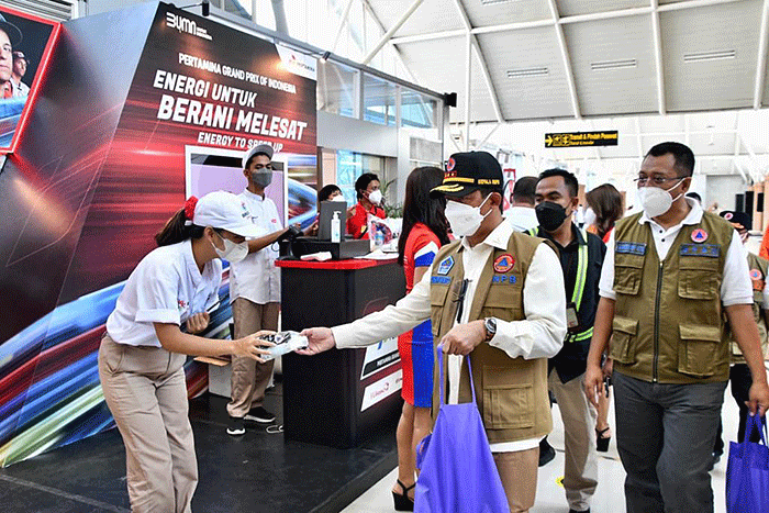 Kepala BNPB Letnan Jenderal TNI Suharyanto optimis bahwa kesuksesan penyelenggaraan event internasional MotoGP Mandalika 2022 dan penanganan Covid-19.
