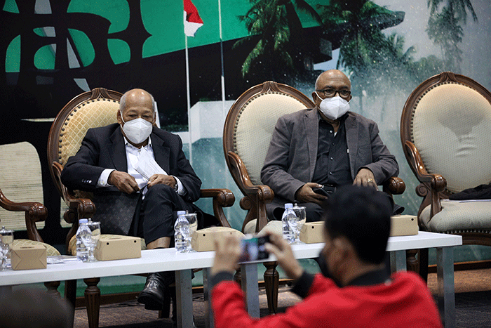 Diskusi Forum Legislasi di Nusantara Ill, Kompleks Parlemen MPR/DPR-DPD Senayan, Jakarta, Selasa (15/3/2022).