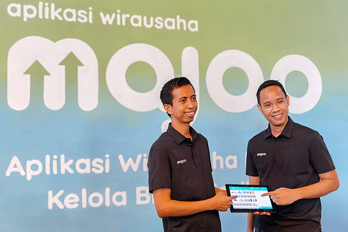 Aplikasi wirausaha majoo kelola bisnis jadi maju di Jakarta, Rabu (16/3/2022).