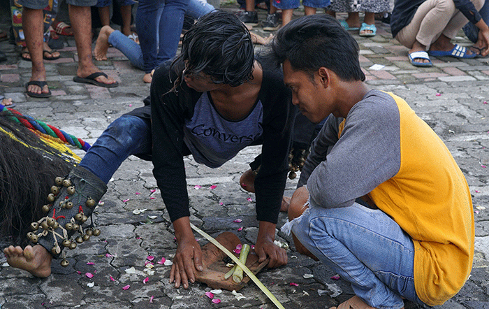 Kegiatan car free day (CFD) di Kelurahan Gunungpati, Kota Semarang, Jawa Tengah, kembali bergeliat, Minggu (20/3/2022).