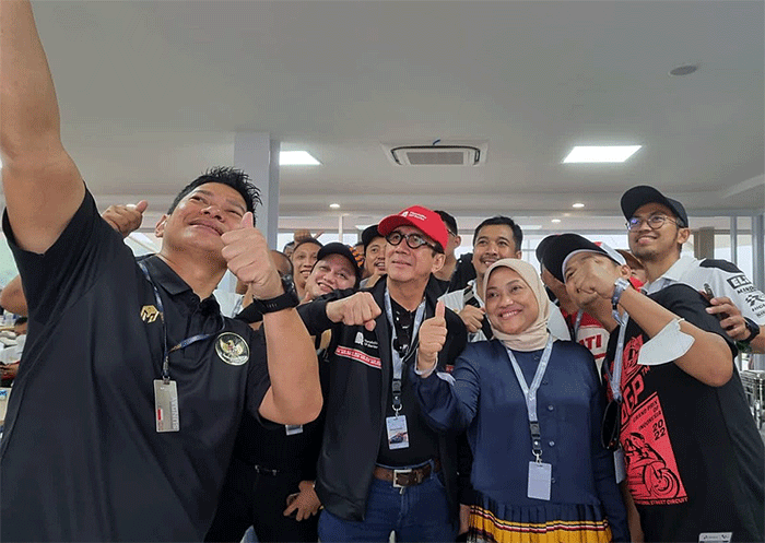 Menteri Ketenagakerjaan Ida Fauziyah, merasa bangga saat menyaksikan langsung gelaran MotoGP Mandalika 2022.
