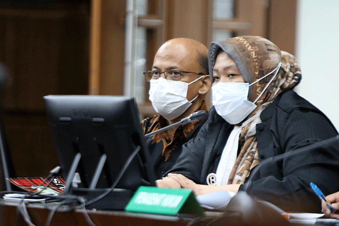 Sidang lanjutan kasus korupsi pajak di Pengadilan Tipikor, Jakarta, Selasa (22/3/2022).