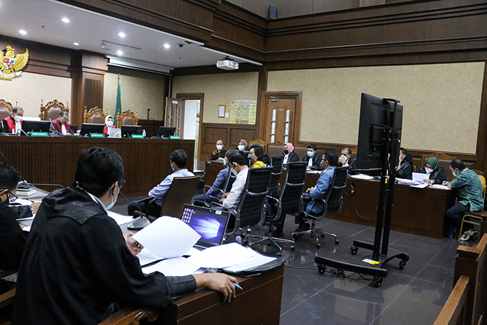 Sidang lanjutan kasus korupsi pajak di Pengadilan Tipikor, Jakarta, Selasa (22/3/2022).