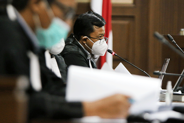 Sidang lanjutan kasus korupsi pajak di Pengadilan Tipikor, Jakarta, Selasa (22/3/2022).