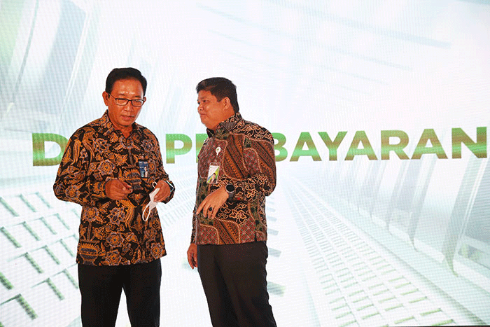 Launching kerja sama pendaftaran dan pembayaran iuran BPJS Ketenagakerjaan melalui BNI Agen46 di Jakarta, Rabu (23/3/2022).