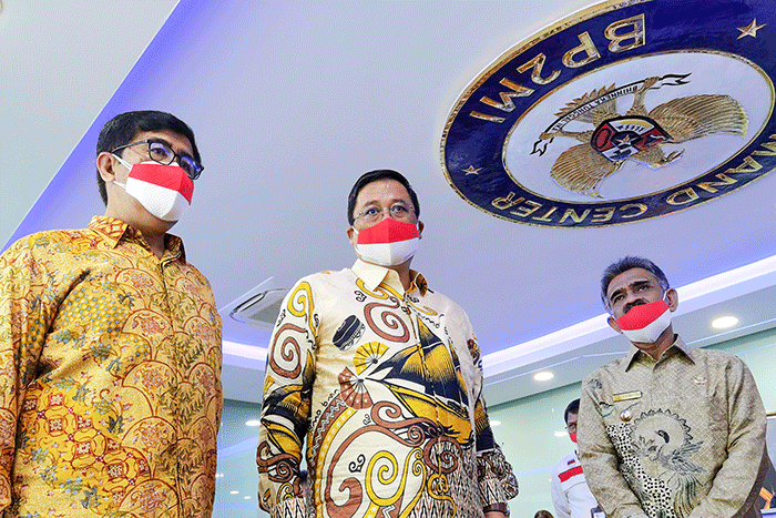 Penandatanganan nota kesepakatan dan rencana kerja di Jakarta, Sabtu (26/3/2022).