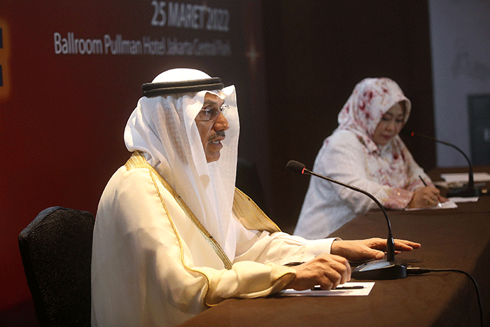 Global Islamic Investment Forum (GIIF) 2022 di Jakarta, Jumat (25/3/2022).