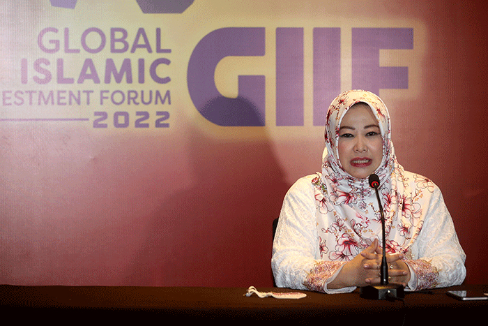 Global Islamic Investment Forum (GIIF) 2022 di Jakarta, Jumat (25/3/2022).