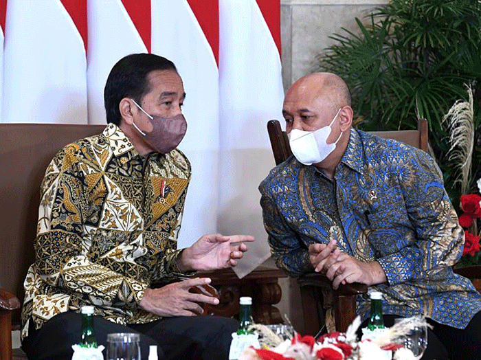 Presiden Joko Widodo membuka Rapat Koordinasi Nasional Transformasi Digital dan Pendataan Lengkap Koperasi dan Usaha Mikro Kecil Menengah Tahun 2022.