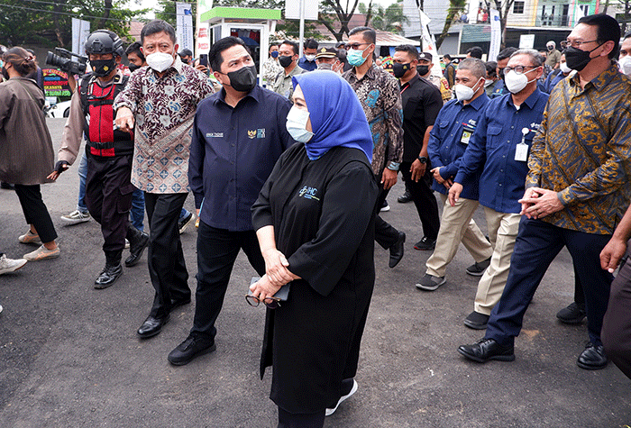 Peresmian Rumah Sakit Otak dan Jantung Pertamina Royal Biringkanaya, Makassar, Sulawesi Selatan, Rabu (30/3/2022). .