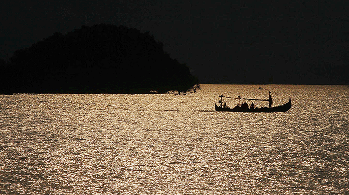 Suasana Desa Wisata Kampung Blekok di Kabupaten Situbondo, Jawa Timur, Senin (28/3/2022).