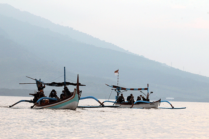 Suasana Desa Wisata Kampung Blekok di Kabupaten Situbondo, Jawa Timur, Senin (28/3/2022).