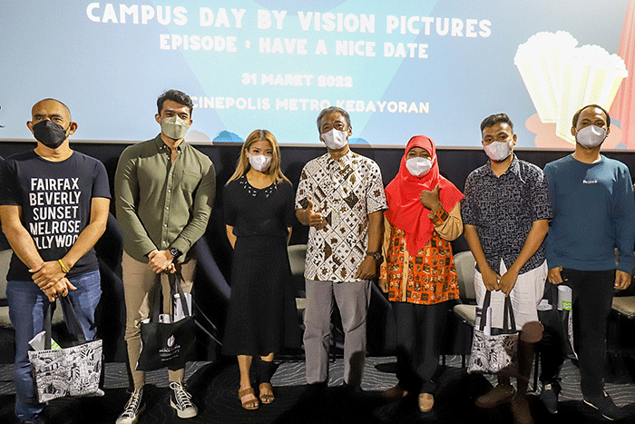 Campus Day - Vision Pictures Roadshow Promosi: Series Have a Nice Date, di Cinepolis, Jakarta Selatan, Kamis (31/3/2022).