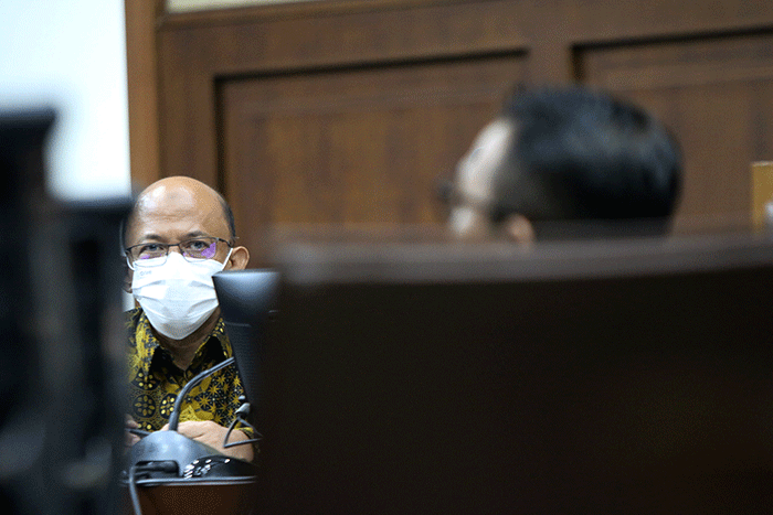 Wawan Ridwan menjalani sidang lanjutan di Pengadilan Tindak Pidana Korupsi, Jakarta, Selasa (5/4/2022).