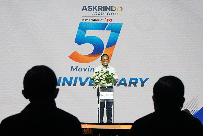 Perayaan HUT ke 51 Askrindo di Jakarta, Rabu (6/4/2022).