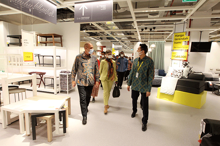 Peresmian pembukaan toko IKEA Mal Taman Anggrek di Jakarta, Kamis (7/4/2022).