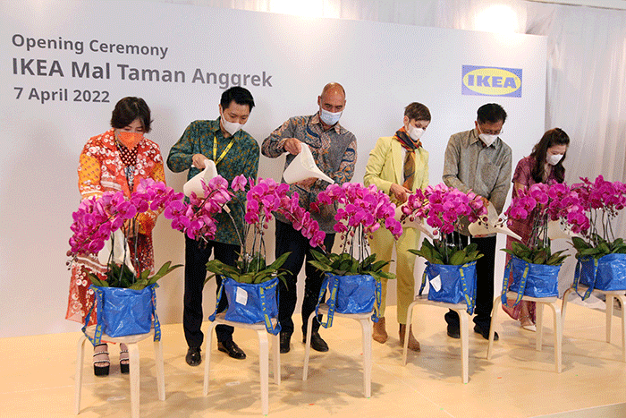 Peresmian pembukaan toko IKEA Mal Taman Anggrek di Jakarta, Kamis (7/4/2022).