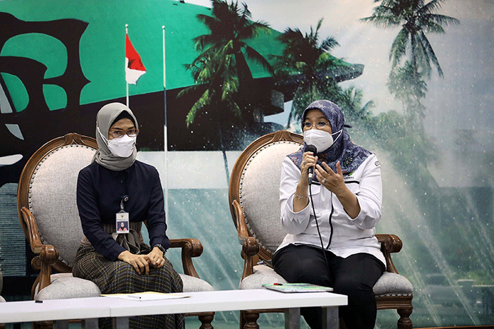 Diskusi Dialektika Demokrasi di Media Center, Nusantara III, Kompleks Parlemen MPR/DPR-DPD, Senayan, Jakarta, Kamis (7/4/2022).