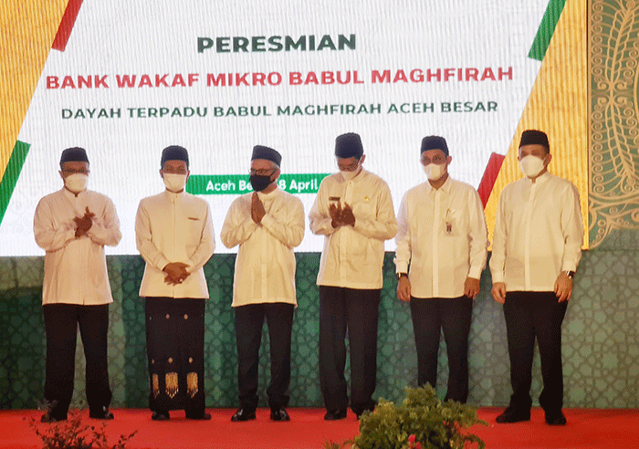 Peresmian Bank Wakaf Mikro Astra di Banda Aceh.