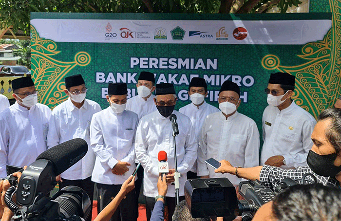Peresmian Bank Wakaf Mikro Astra di Banda Aceh.
