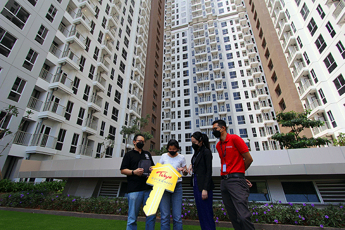 Penghargaan Rekor Muri Serah Terima 1.595 Unit Dalam 1 Bulan di Apartement Tokyo Riverside di PIK2, Jakarta, Minggu (10/4/2022).