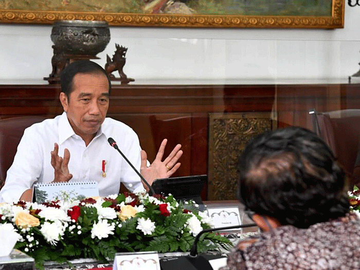 Presiden Joko Widodo memimpin rapat terbatas yang membahas tentang persiapan pemilihan umum (pemilu) dan pemilihan kepala daerah serentak tahun 2024.