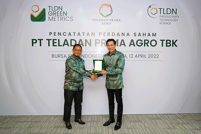 TLDN melantai perdana di Bursa Efek Indonesia di Jakarta, Selasa (12/4/2022).