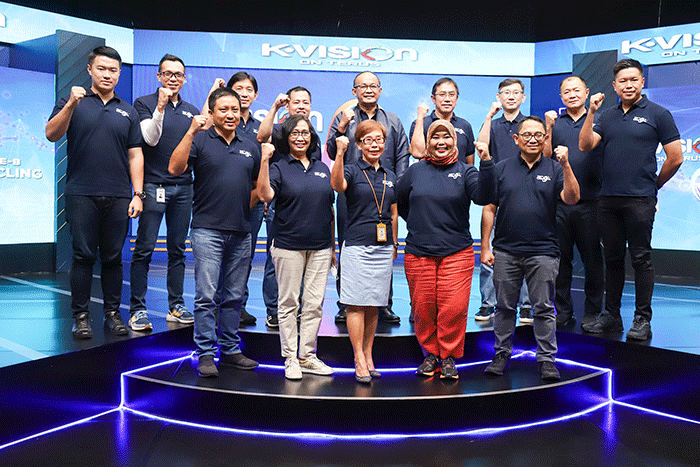 Perayaan momentum perjalanan 8 tahunnya PT Digital Vision Nusantara (K-Vision) di dunia industri televisi digital.