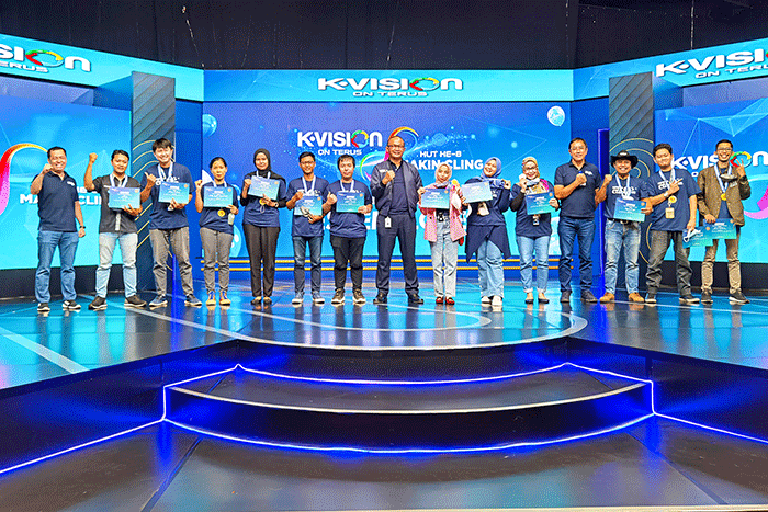 Perayaan momentum perjalanan 8 tahunnya PT Digital Vision Nusantara (K-Vision) di dunia industri televisi digital.