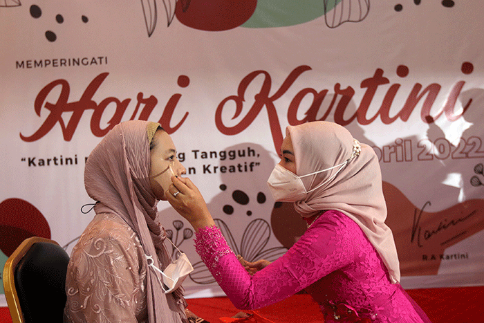 Peringatan hari Kartini di Jakarta, Kamis (21/4/2022).