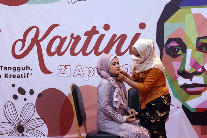 Peringatan hari Kartini di Jakarta, Kamis (21/4/2022).