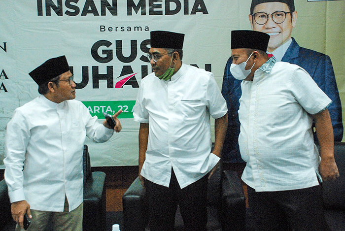Silaturahmi dengan insan media di Jakarta, Jumat, (22/4/2022).