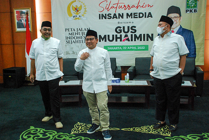 Silaturahmi dengan insan media di Jakarta, Jumat, (22/4/2022).