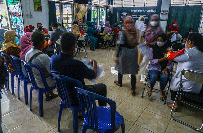 Pimpinan Wilayah Nahdhatul Ulama Sumsel menyiapkan 1000 dosis vaksin Covid-19 pada pelaksanaan program 1 juta vaksin booster di Kantor PWNU Sumsel.