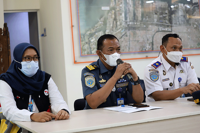 Persiapan dan kesiapan terminal penumpang jelang arus puncak mudik 2022 di Kantor Pusat Pelabuhan Tanjung Priok, Selasa (26/4/2022).