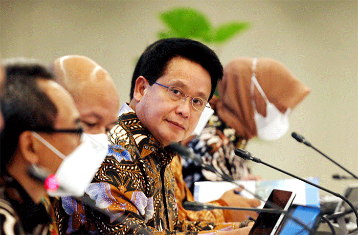 Paparan kinerja triwulan I/2022 BSI di Jakarta, Kamis (28/4/2022).
