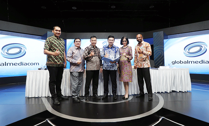 Rapat Umum Pemegang Sukuk Ijarah (RUPSI) Sukuk Ijarah Berkelanjutan II tahap II Tahun 2021 PT Global Mediacom Tbk di Jakarta, Rabu (18/5/2022).
