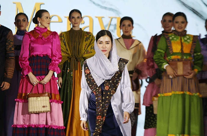 Merayu Trenggalek Fashion Day 2022 di Museum Tekstil, Jakarta, Sabtu (21/5/2022).