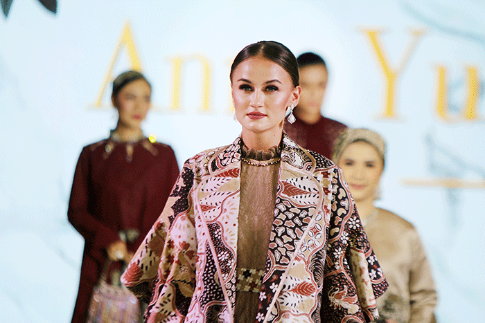 Merayu Trenggalek Fashion Day 2022 di Museum Tekstil, Jakarta, Sabtu (21/5/2022).