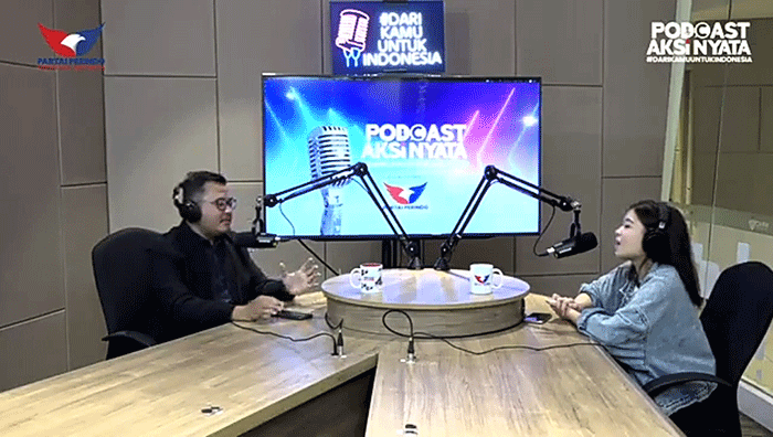 Head of Digital Marketing Albertus Andre menjadi narasumber Podcast Aksi Nyata #DariKamuUntukIndonesia di Studio Talkshow MNC Network, iNews Tower, MNC Center.