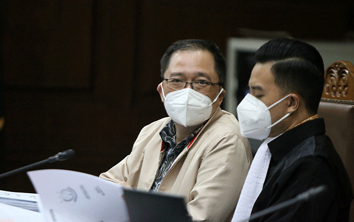 Teddy Tjokrosapoetro menjalani sidang lanjutan di Pengadilan Tipikor, Jakarta, Rabu (25/5/2022).