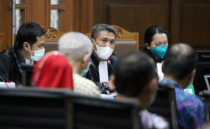 Teddy Tjokrosapoetro menjalani sidang lanjutan di Pengadilan Tipikor, Jakarta, Rabu (25/5/2022).