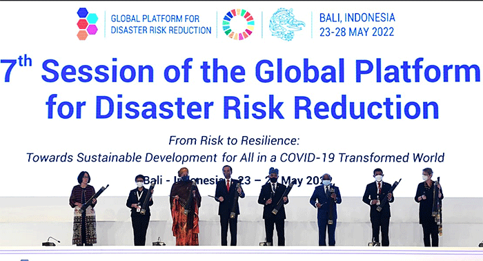 Presiden Joko Widodo secara resmi membuka The 7th Global Platform for Disaster Risk Reduction (GPDRR) 2022 yang digelar di Bali.