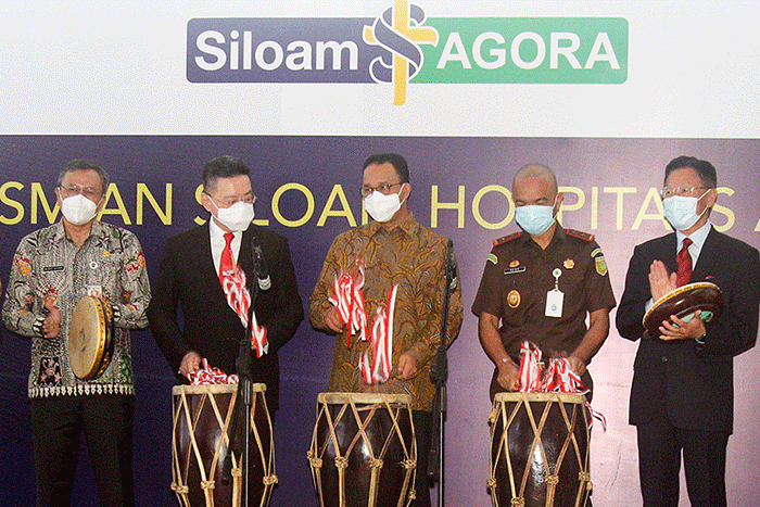 Peresmian RS umum dan kanker Siloam Agora, di Jakarta, Senin (30/5/2022).