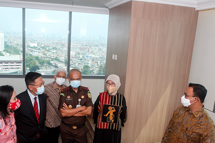Peresmian RS umum dan kanker Siloam Agora, di Jakarta, Senin (30/5/2022).