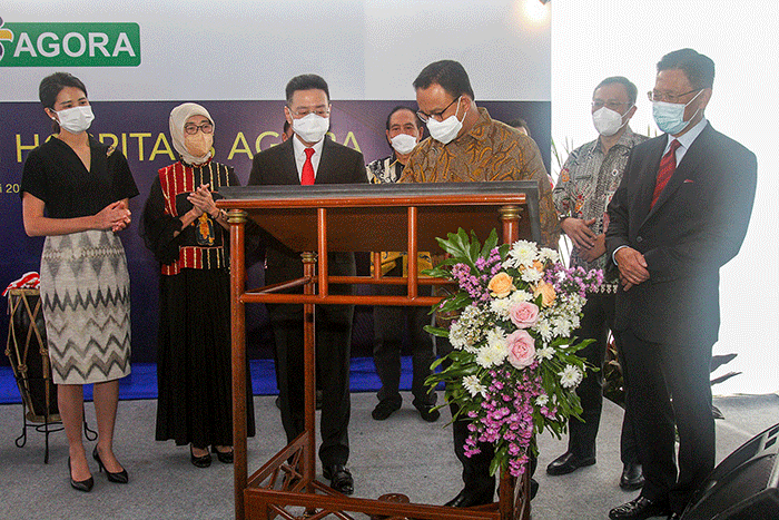 Peresmian RS umum dan kanker Siloam Agora, di Jakarta, Senin (30/5/2022).