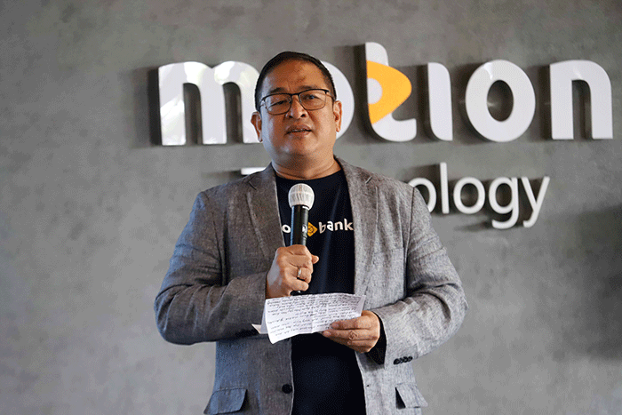 Peluncuran kerja sama antara MotionBanking dan Kredit Pintar di MNC Financial Center, MNC Center, Kebon Sirih, Jakarta Pusat, Jumat (3/6/2022).