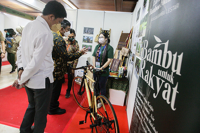 Indonesia Climate Change Expo & Forum di Auditorium Manggala Wanabhakti, Kementerian Lingkungan Hidup dan Kehutanan (KLHK), Jakarta, Senin (6/6/2022).