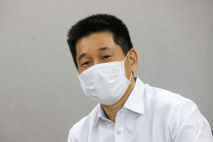 Presiden Direktur NH Korindo Sekuritas Indonesia, Jung Yoan saat audiensi dengan IDX Channel di Treasury Tower, Jakarta Selatan, Selasa (7/6/2022).