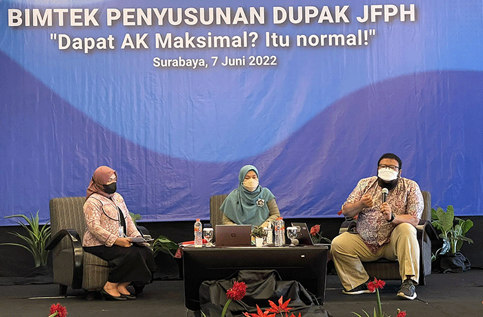 Bimbingan Teknis (Bintek) Kebijakan Sub Urusan Informasi dan Komunikasi Publik yang diselenggarakan secara virtual oleh Kementerian Komunikasi dan Informatika.